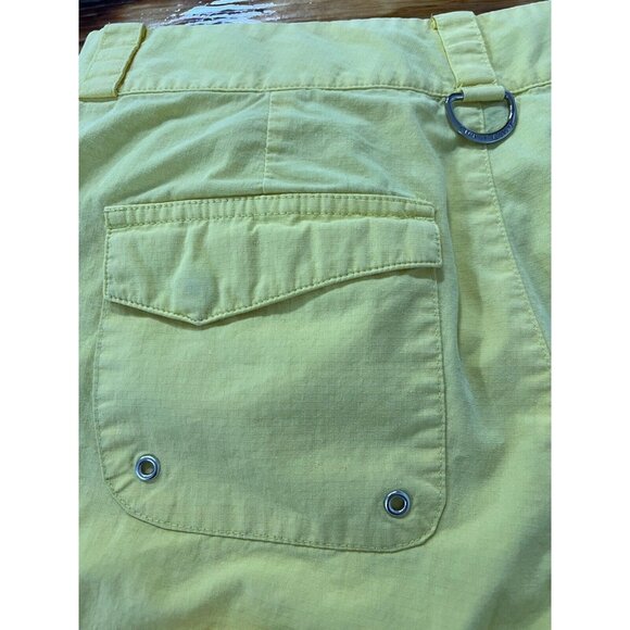 Lauren Active Ralph Lauren Capri Pants Woman Size 4 Solid Yellow Preppy Beach - Picture 15 of 16